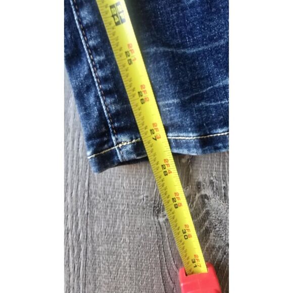 Gap Girl's Jeans Stretch Super Skinny Size 14 Medium Wash Adjustable Waist - Picture 5 of 8